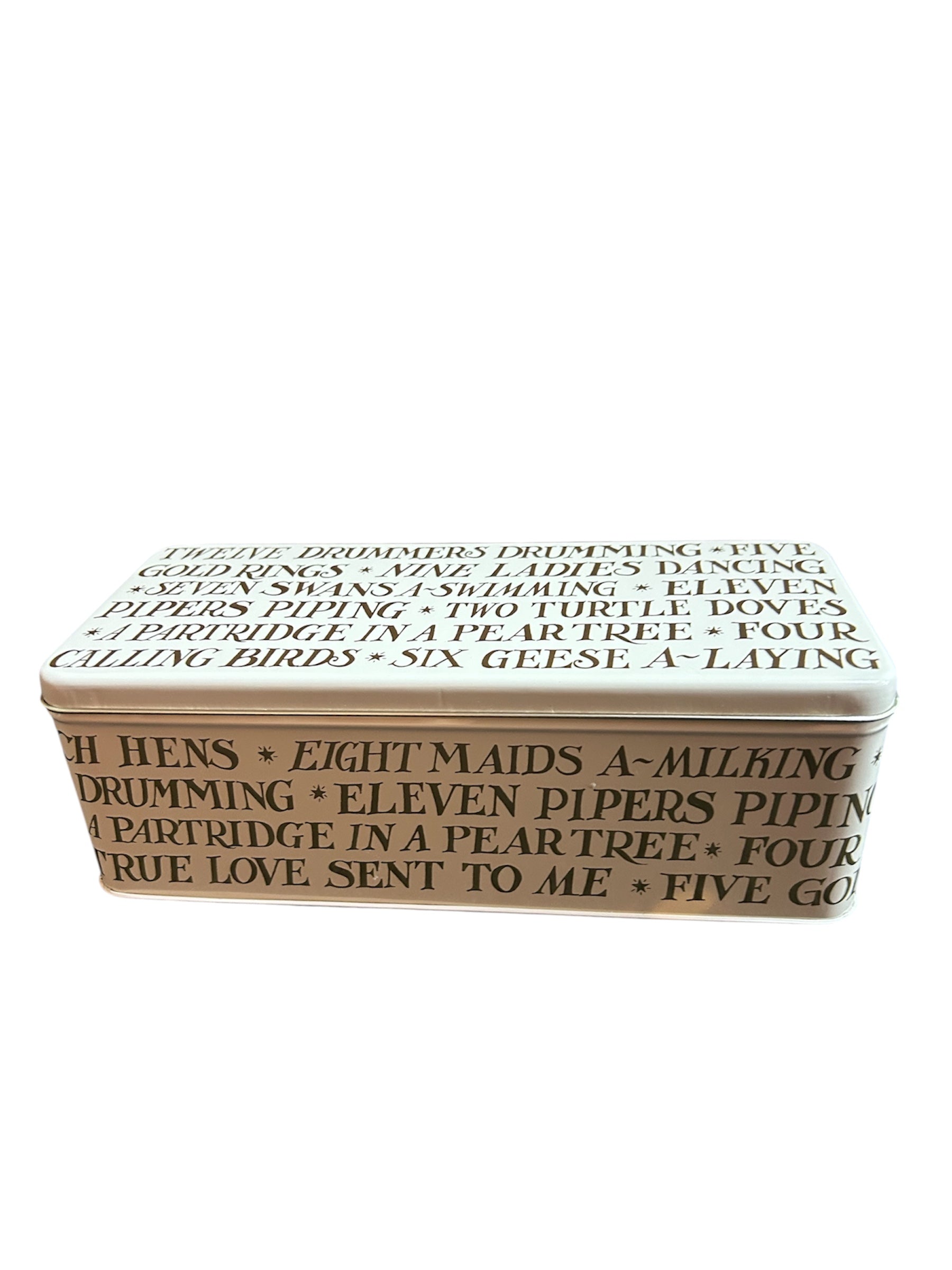Gold Toast Cracker Tin