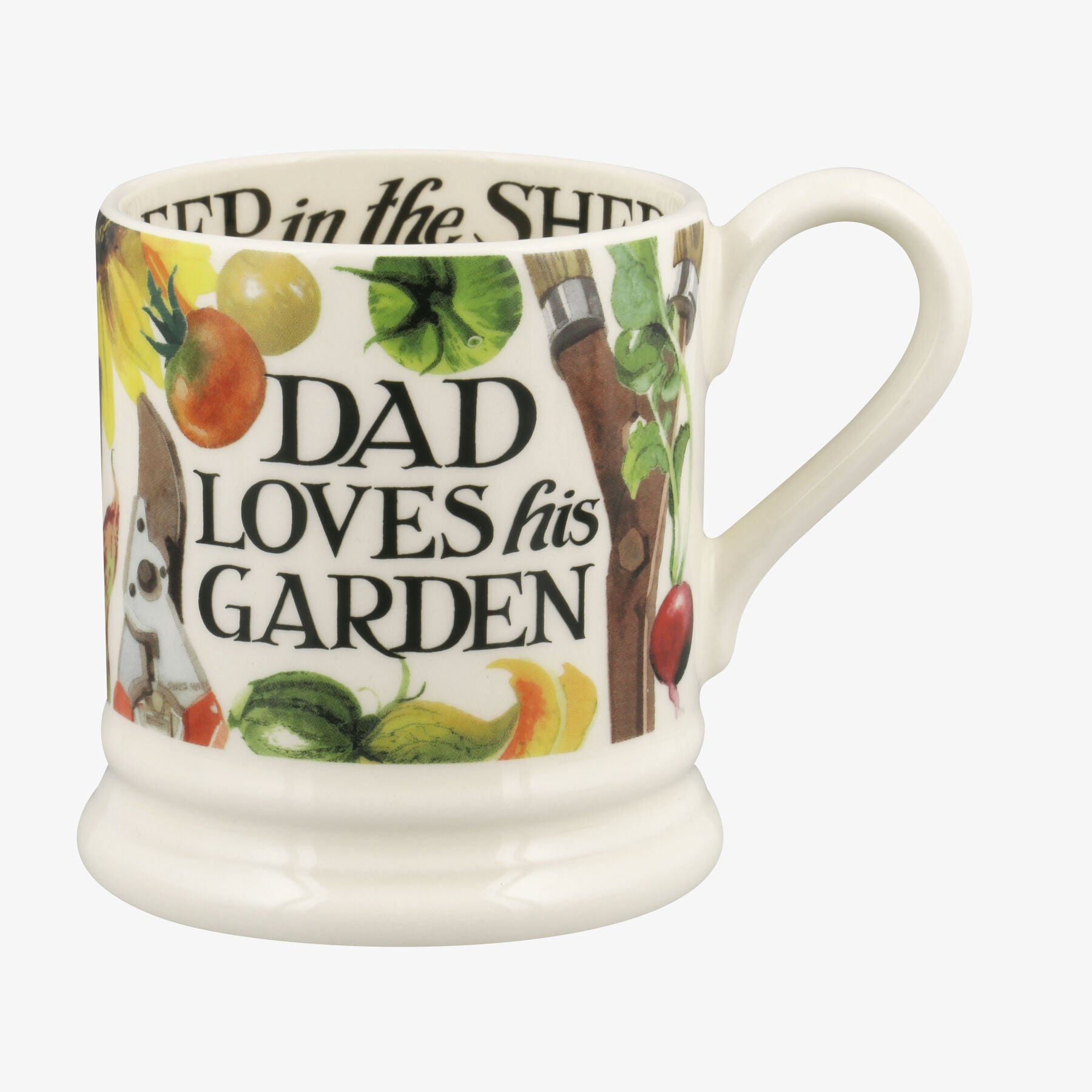 Half Pint Mug Dad Loves His Garden