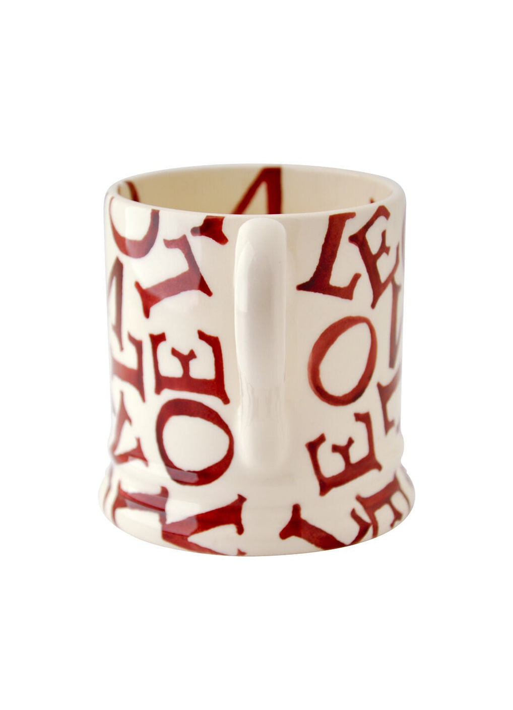 Half Pint Mug L.O.V.E Polka Red