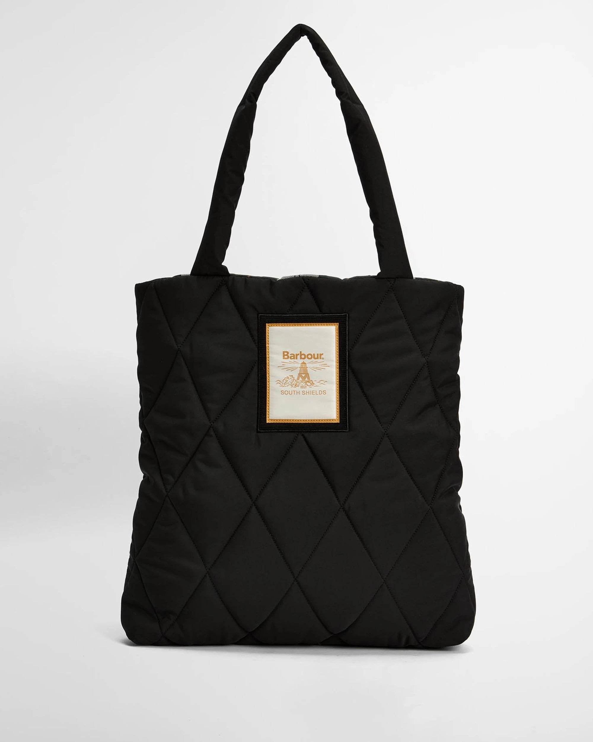 Barbour Mariah Quilted Tote Bag Black/Ancient