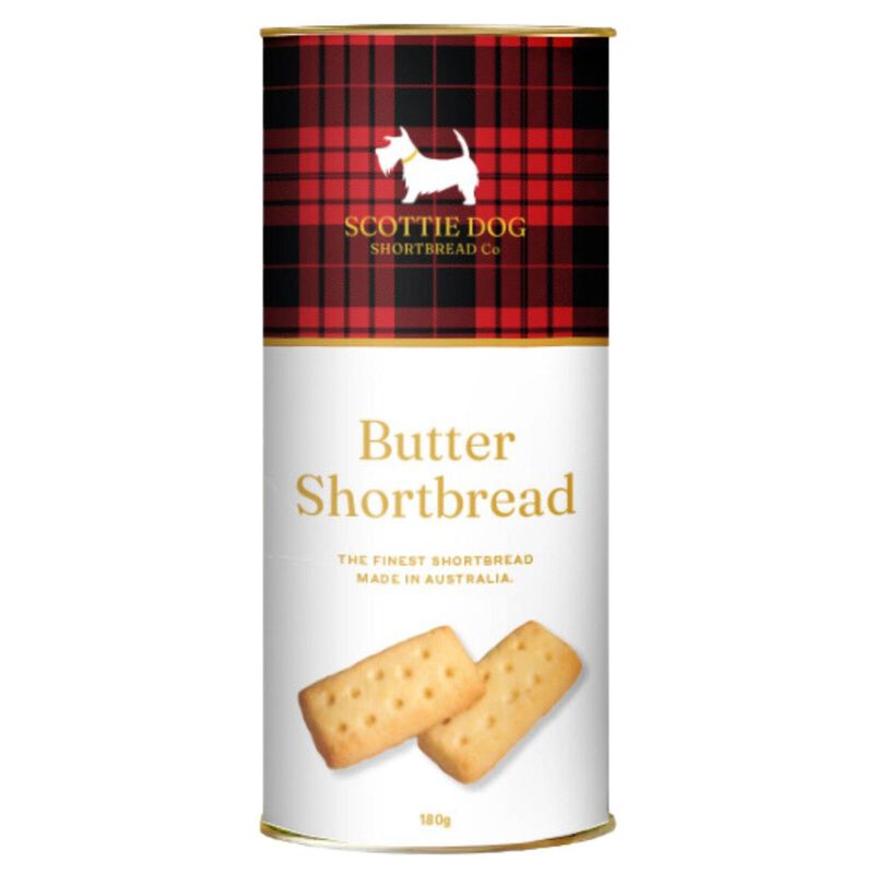 Scottie Dog Shortbread Tube