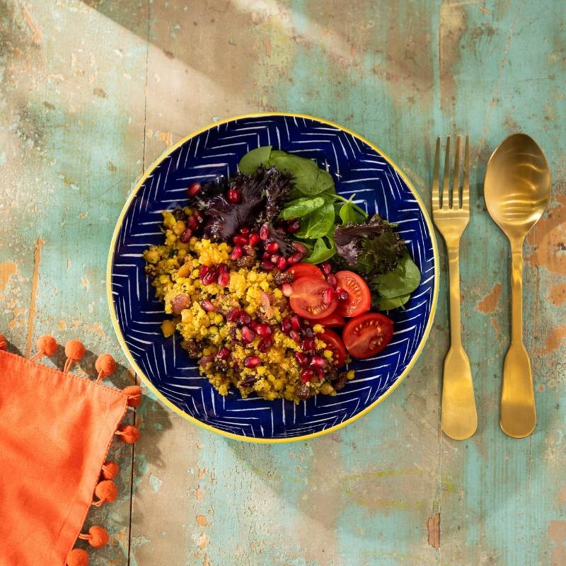 Mikasa Pasta Bowl 21cm Indigo Chevron