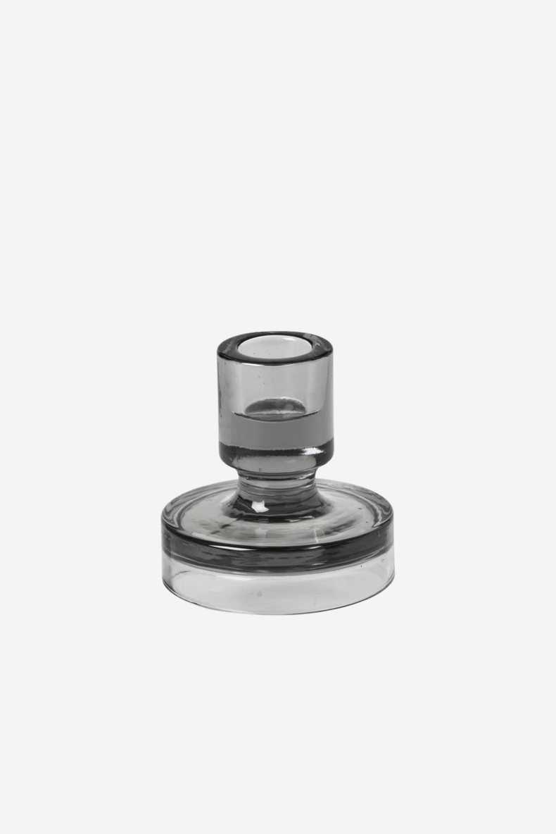 Petra Dark Grey Candleholder/ Small