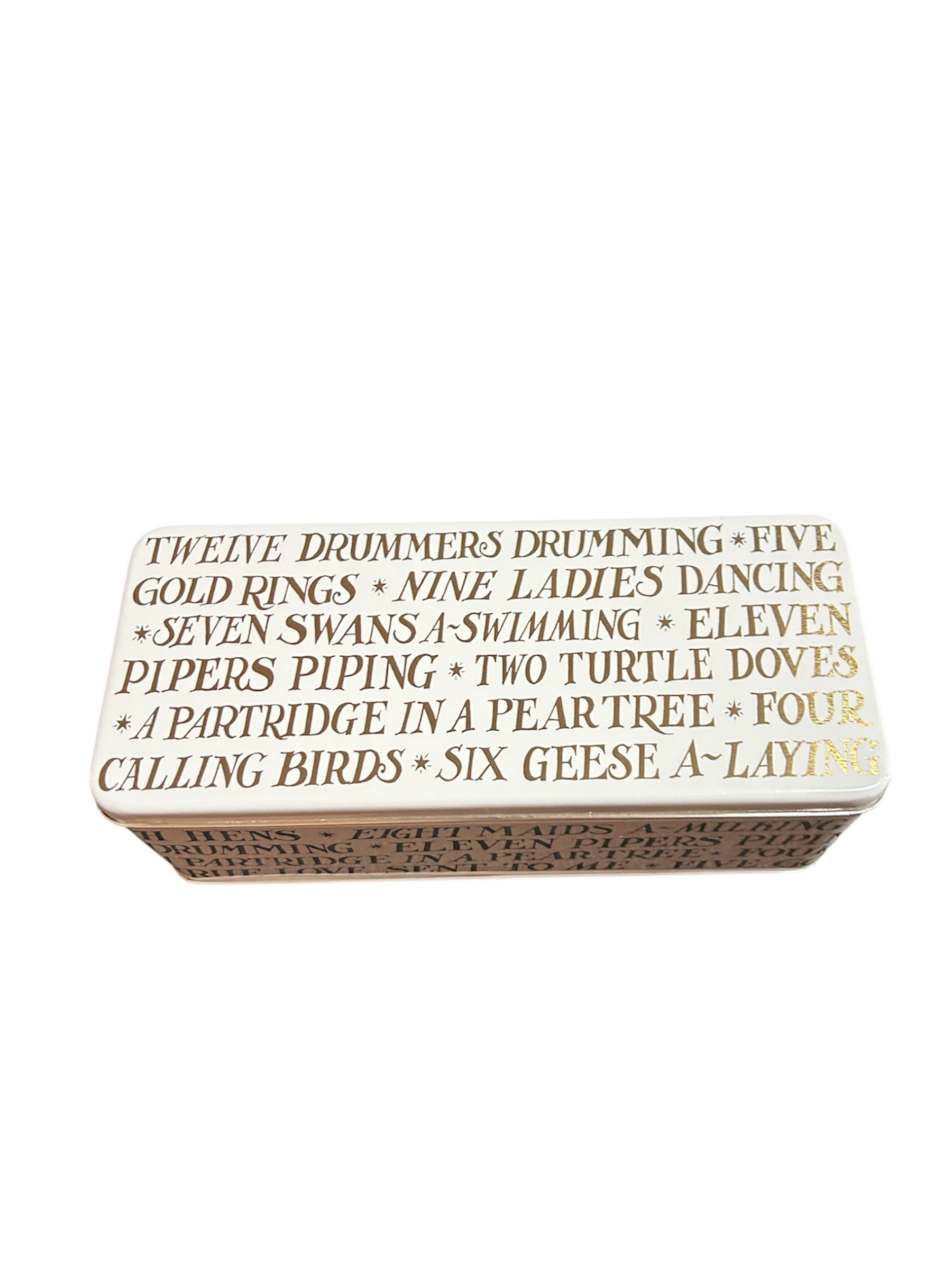 Gold Toast Cracker Tin