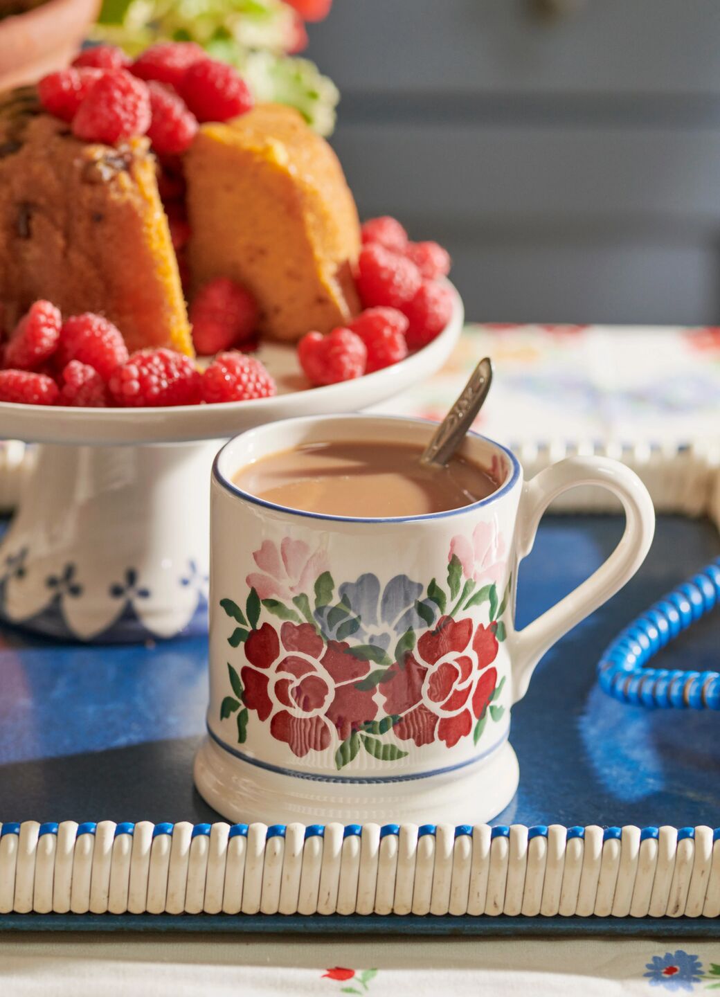 Half Pint Mug Antique Roses