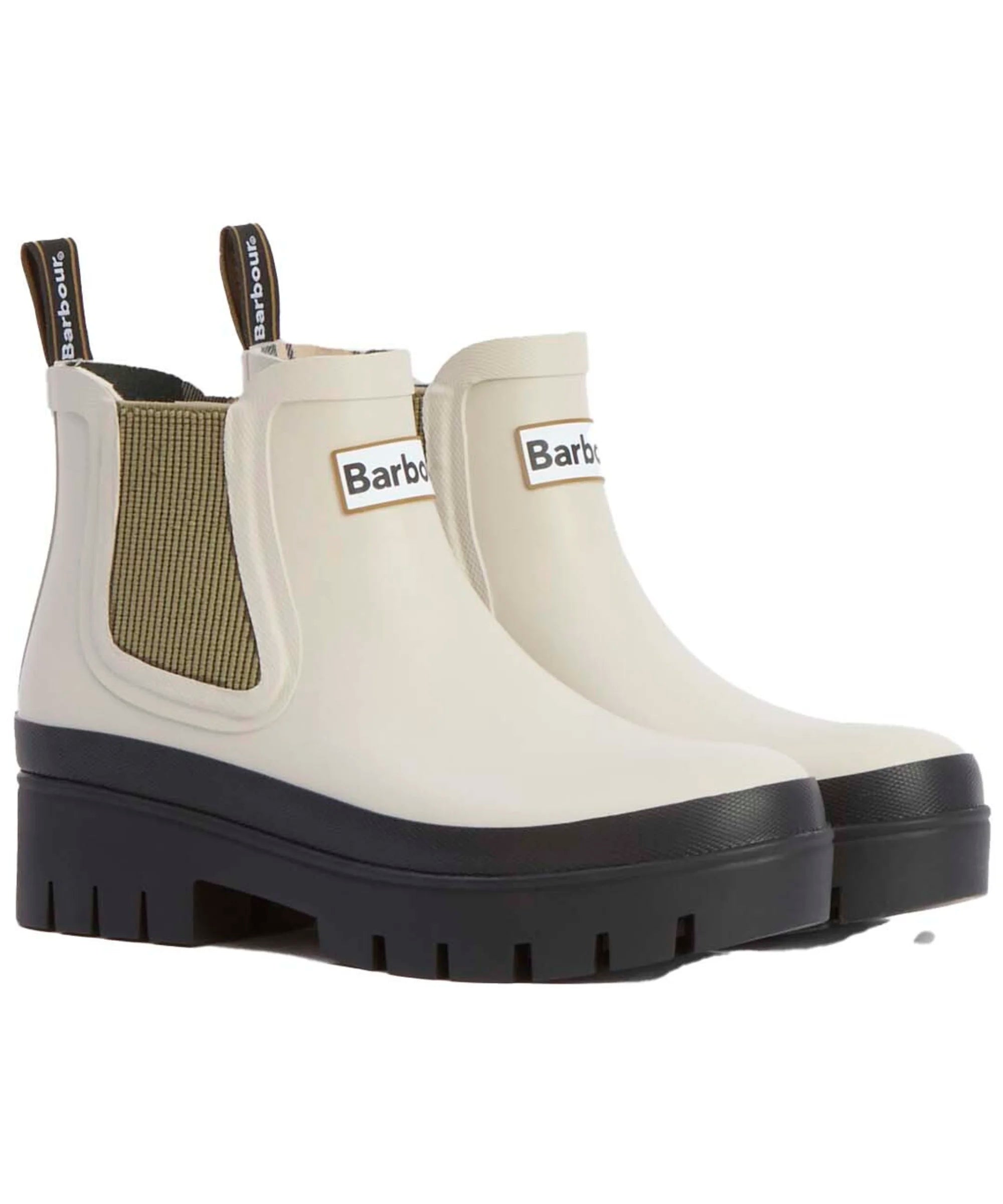 Barbour Halton Chelsea Welly Light Oak/Bleached Olive