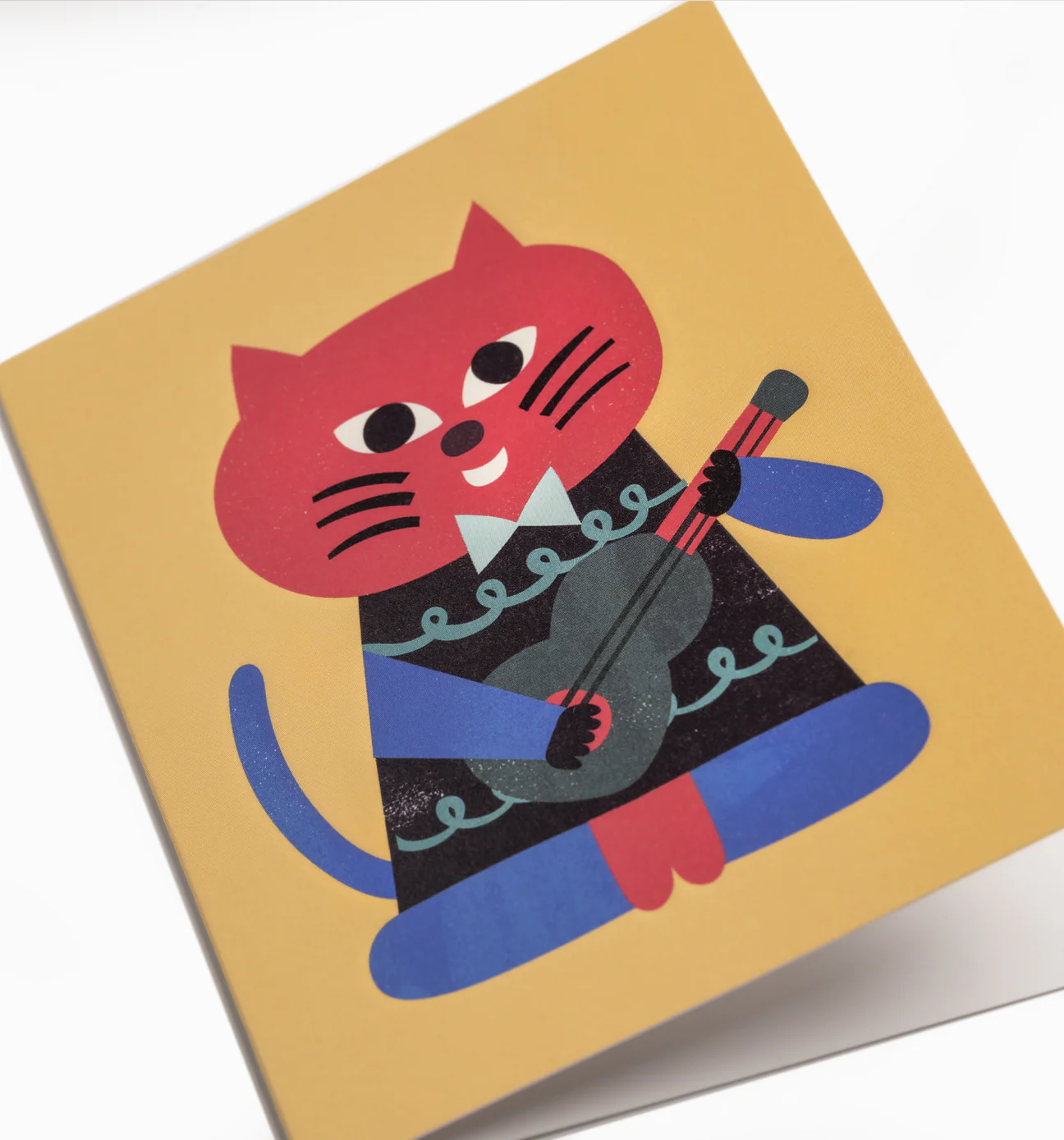 Guitar Cat- Mini Card