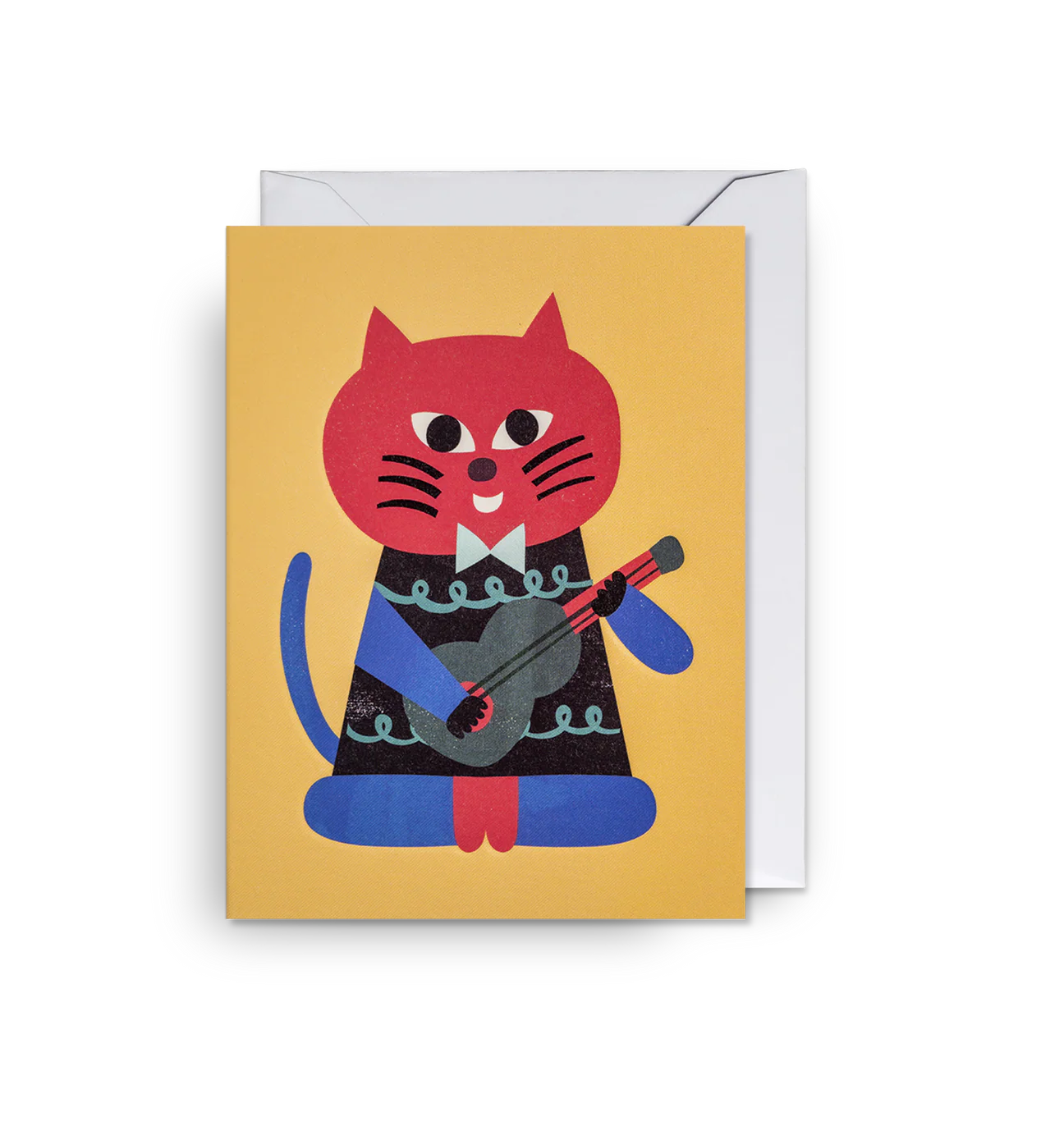Guitar Cat- Mini Card