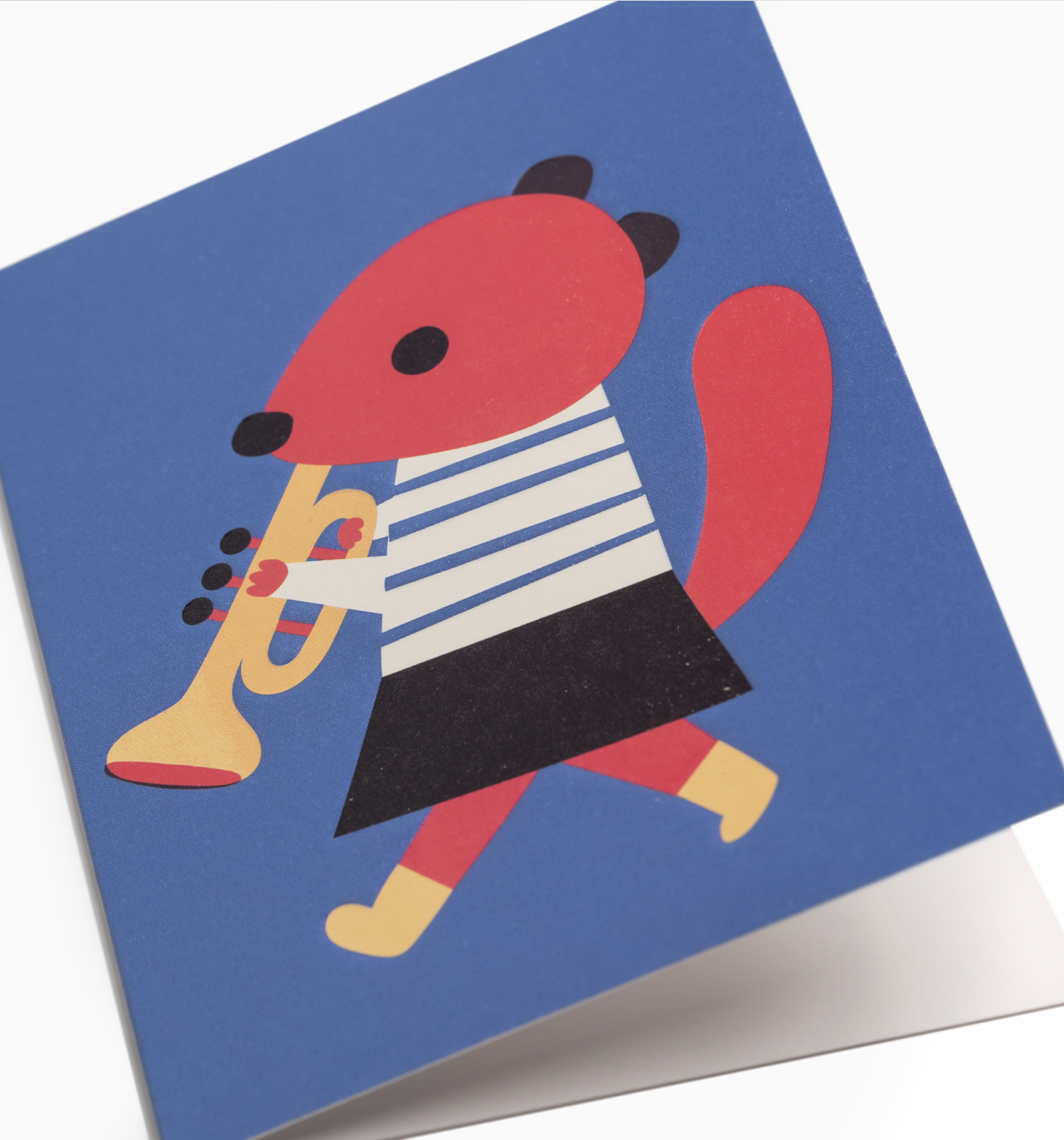 Trumpet Squirrel- Mini Card