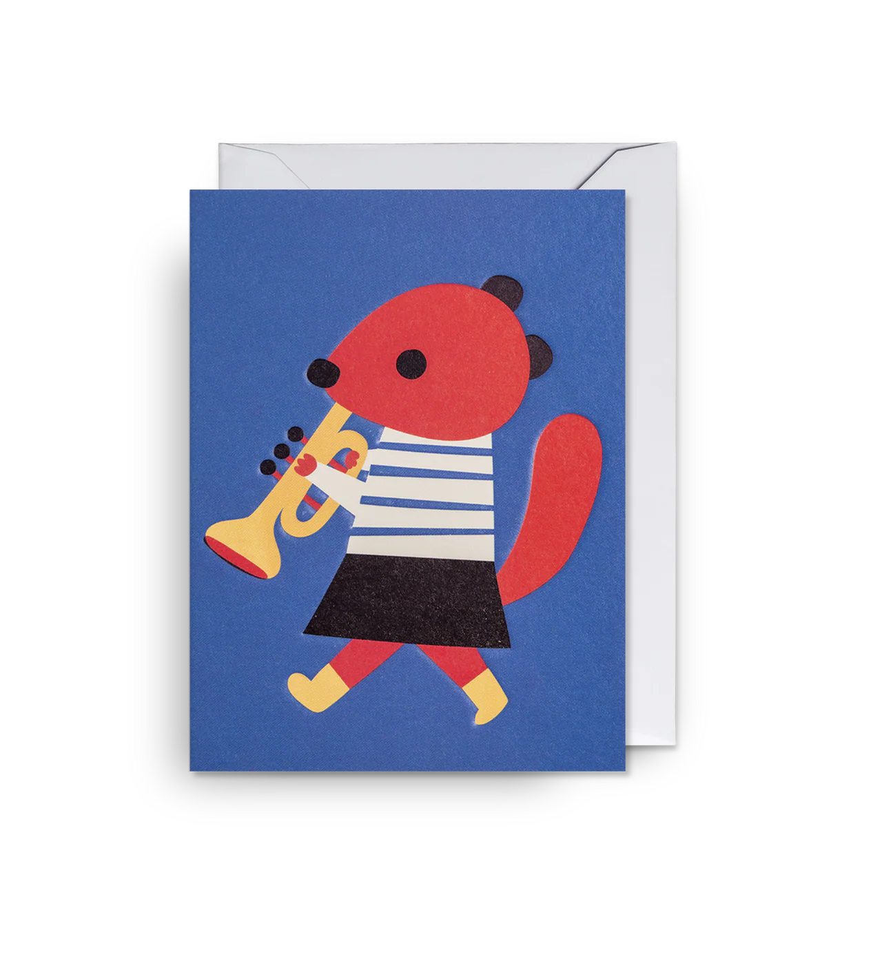 Trumpet Squirrel- Mini Card