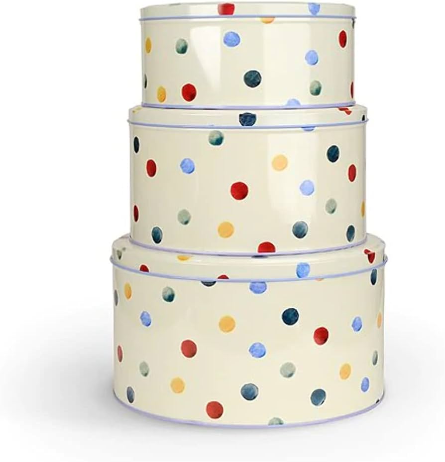 Polka Dot Round Tin/ Small