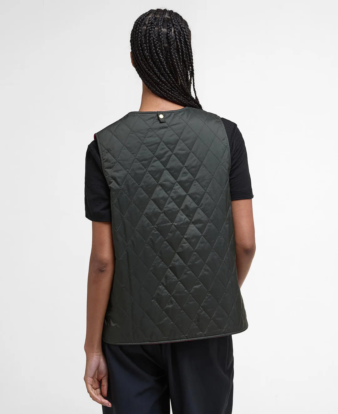 My Barbour Reversible Liner-Sage/Zeni Pink