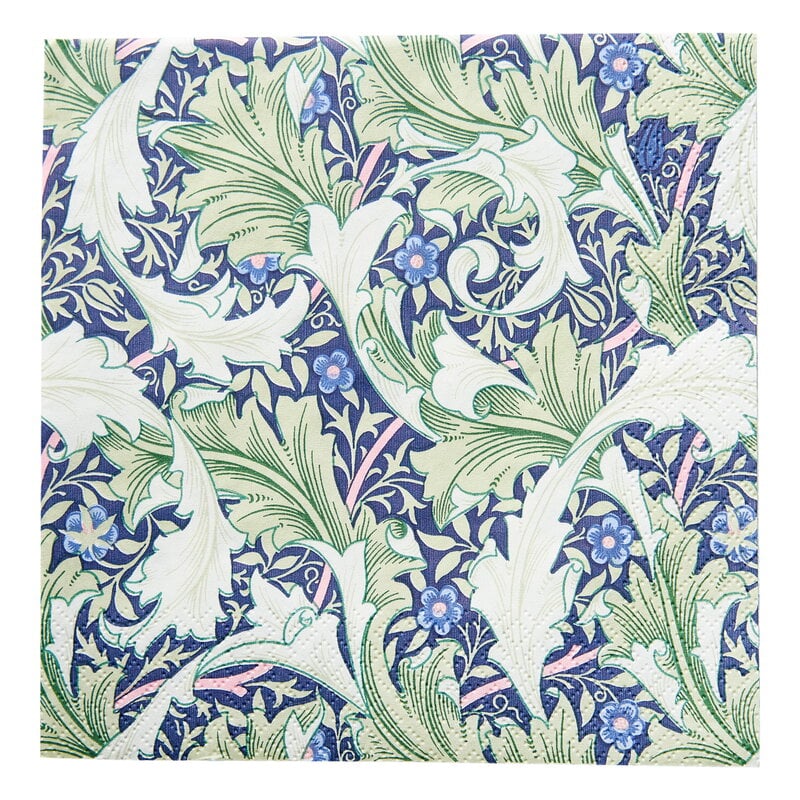 Havi Luncheon Napkin William Morris Granville Blue Green