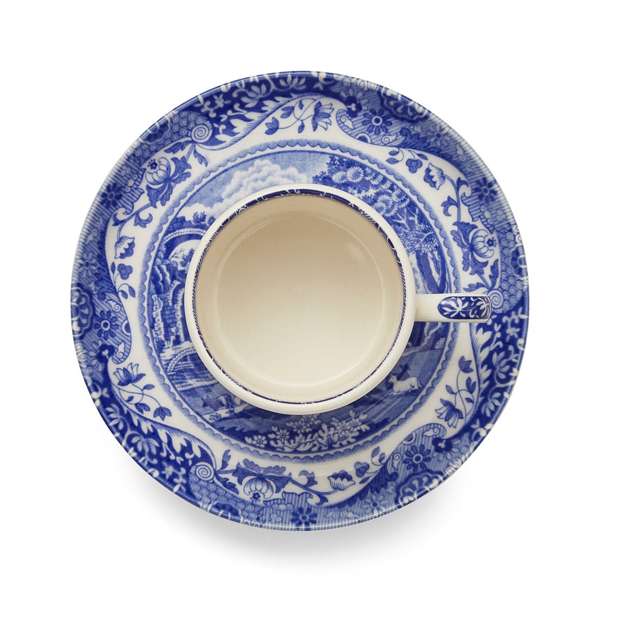 Blue Italian Coffee Cup and Saucer