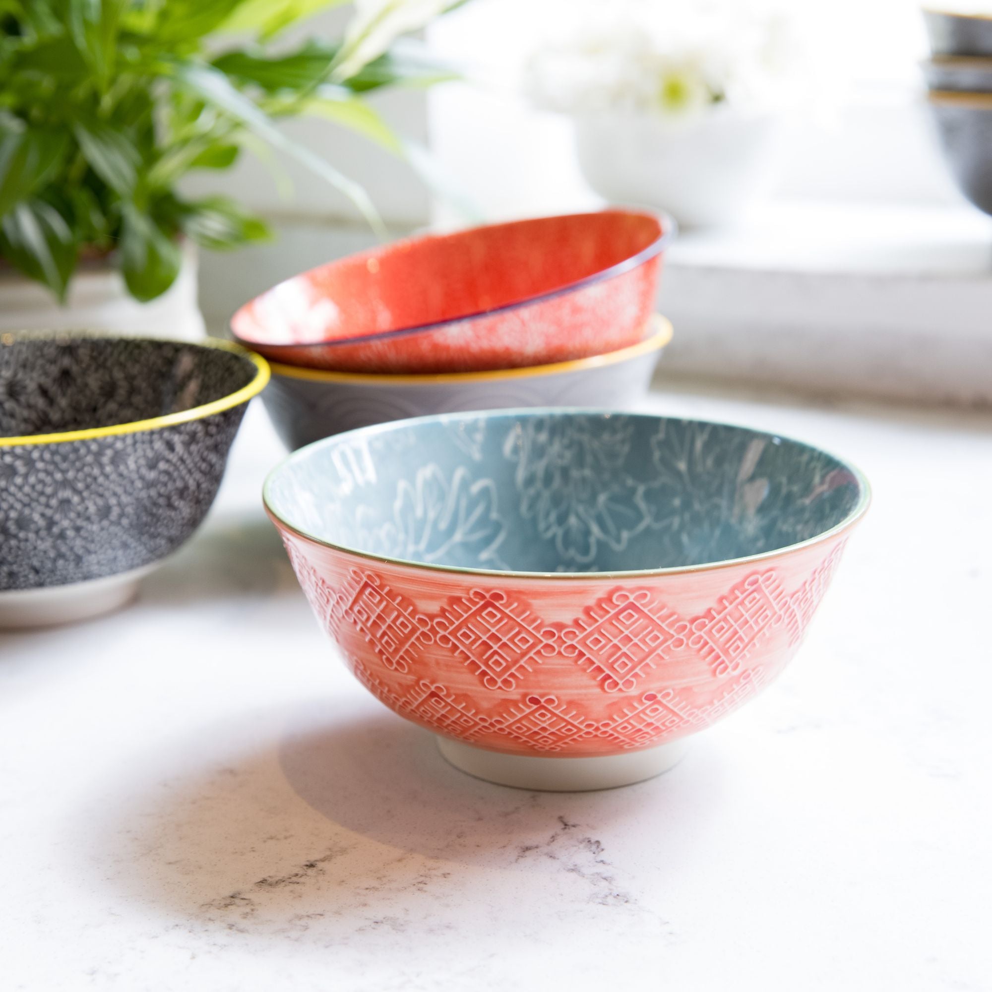 Mikasa Does It All Bowl 15.7cm - Grey Floral