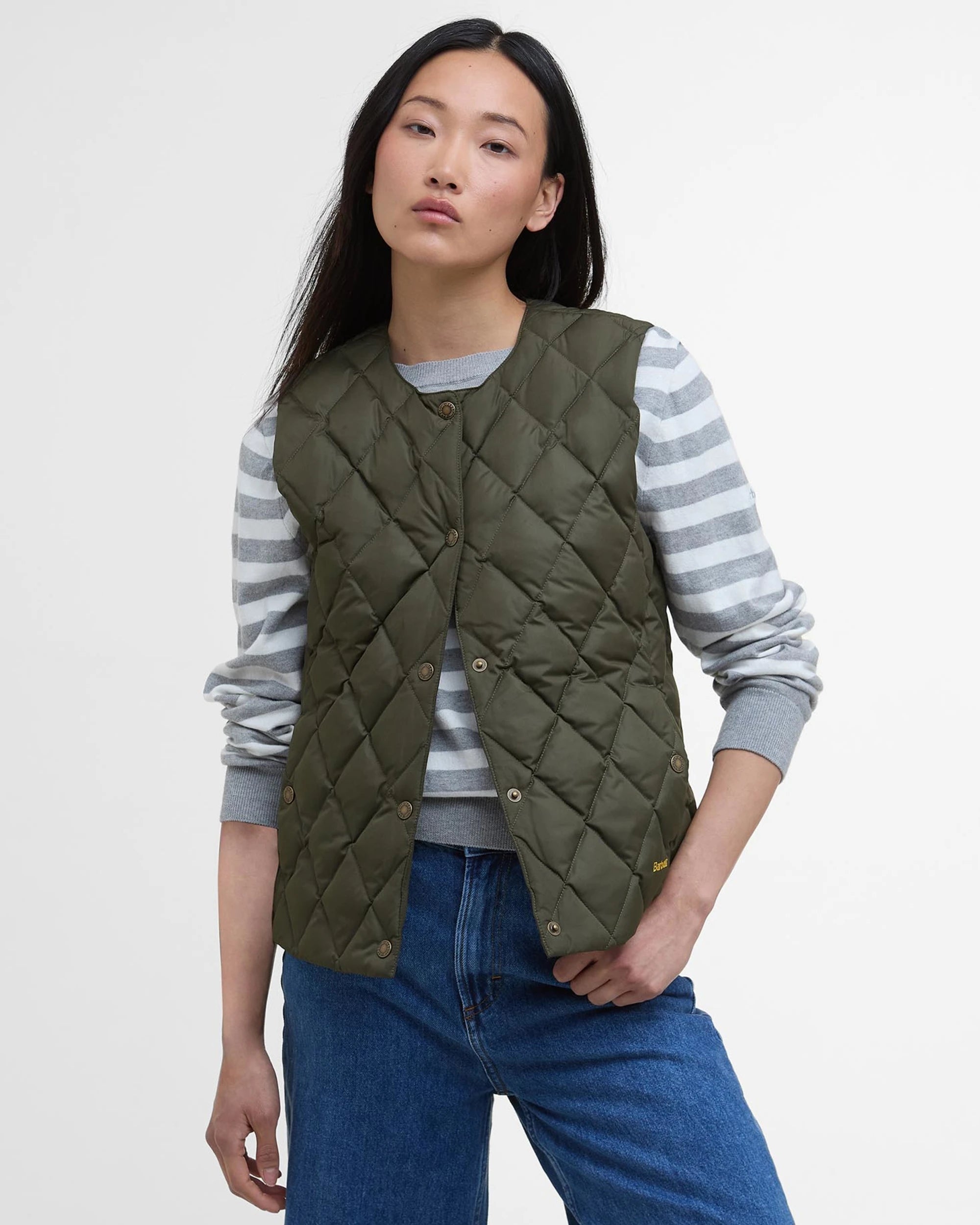 Barbour Fiona Down Gilet Olive/Ancient