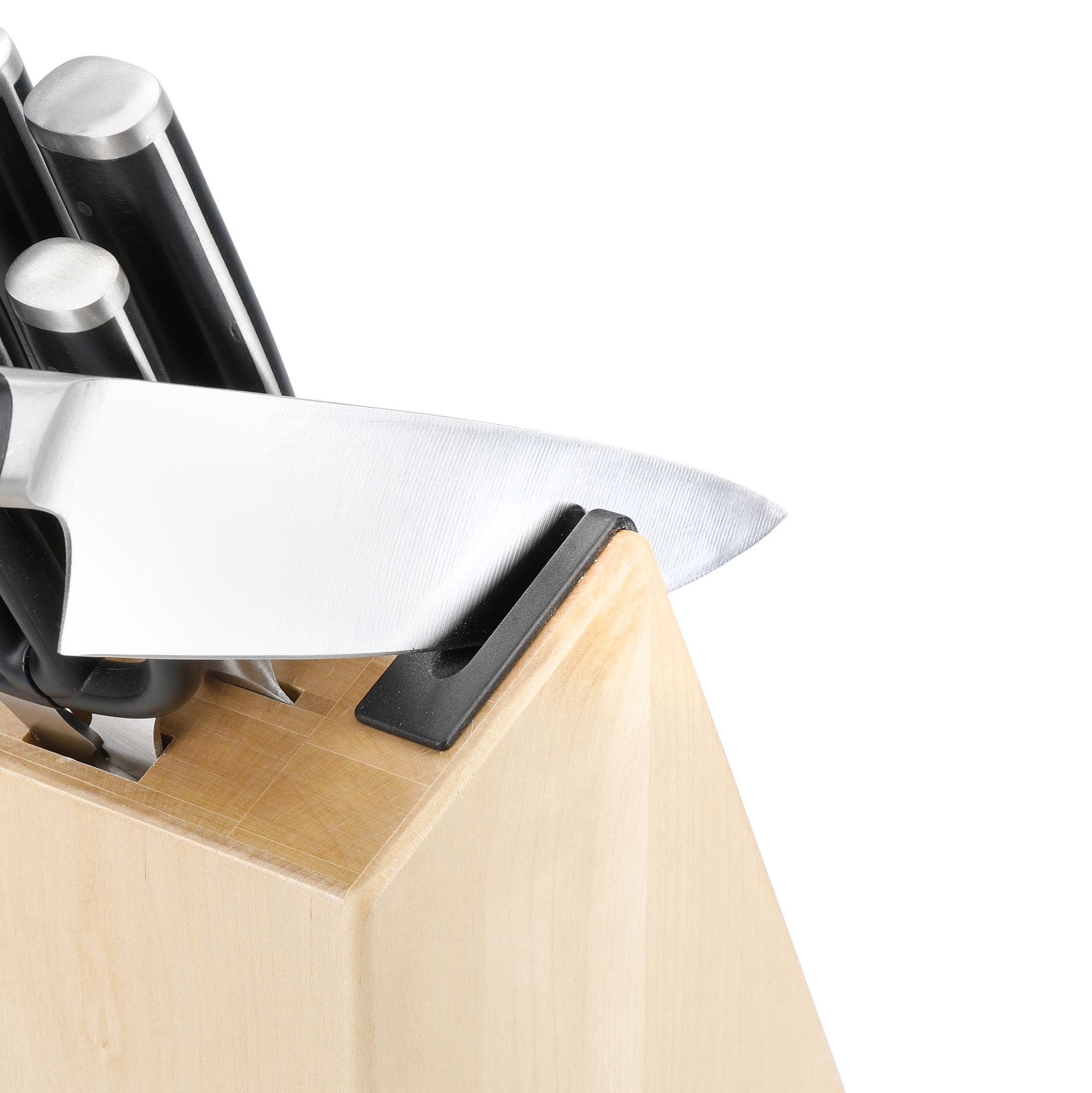 6 Piece Birch Wood Knife Block Set
