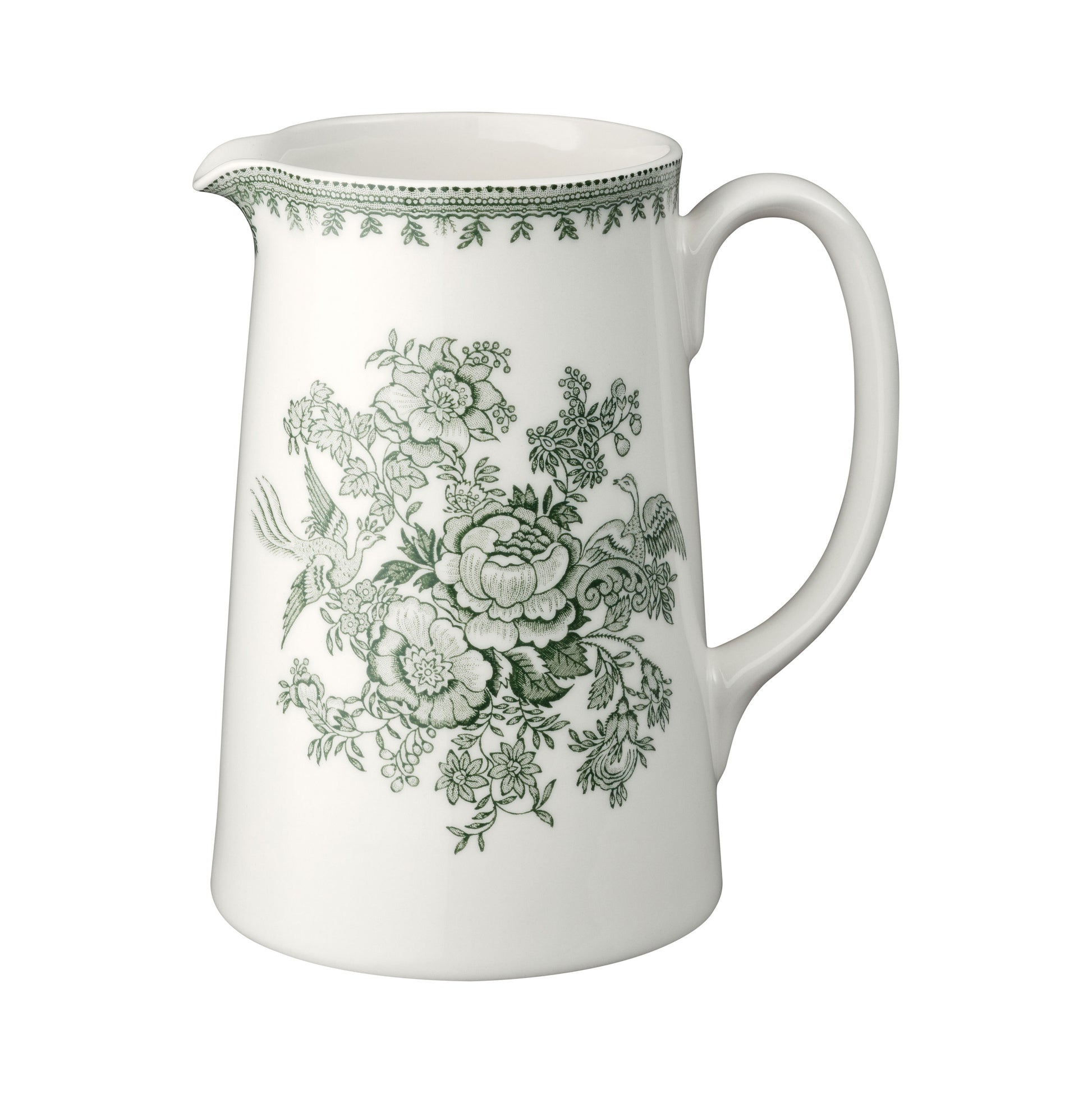 Green Asiatic Pheasant Medium Tankard Jug