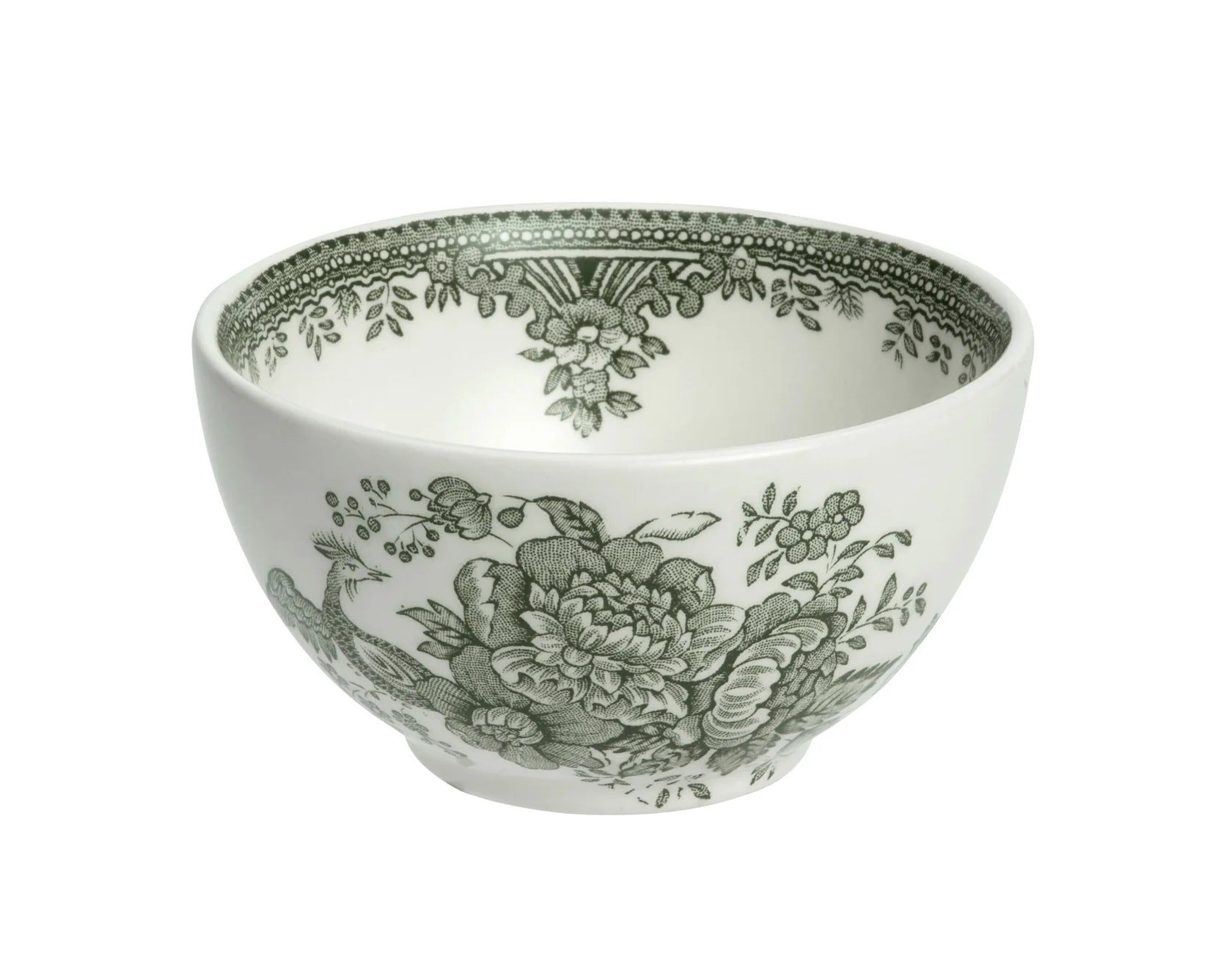 Green Asiatic Pheasant Sugar Bowl Small