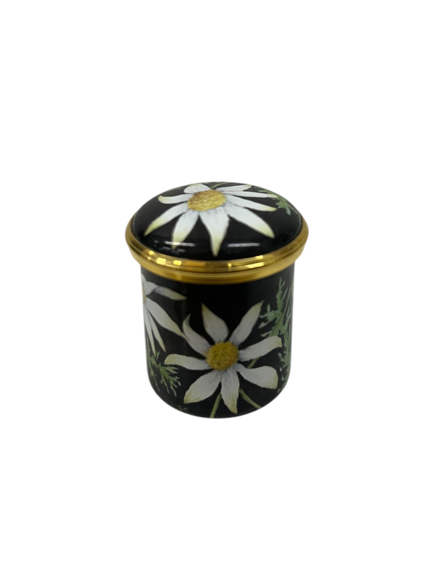 Flannel Flower Round Box