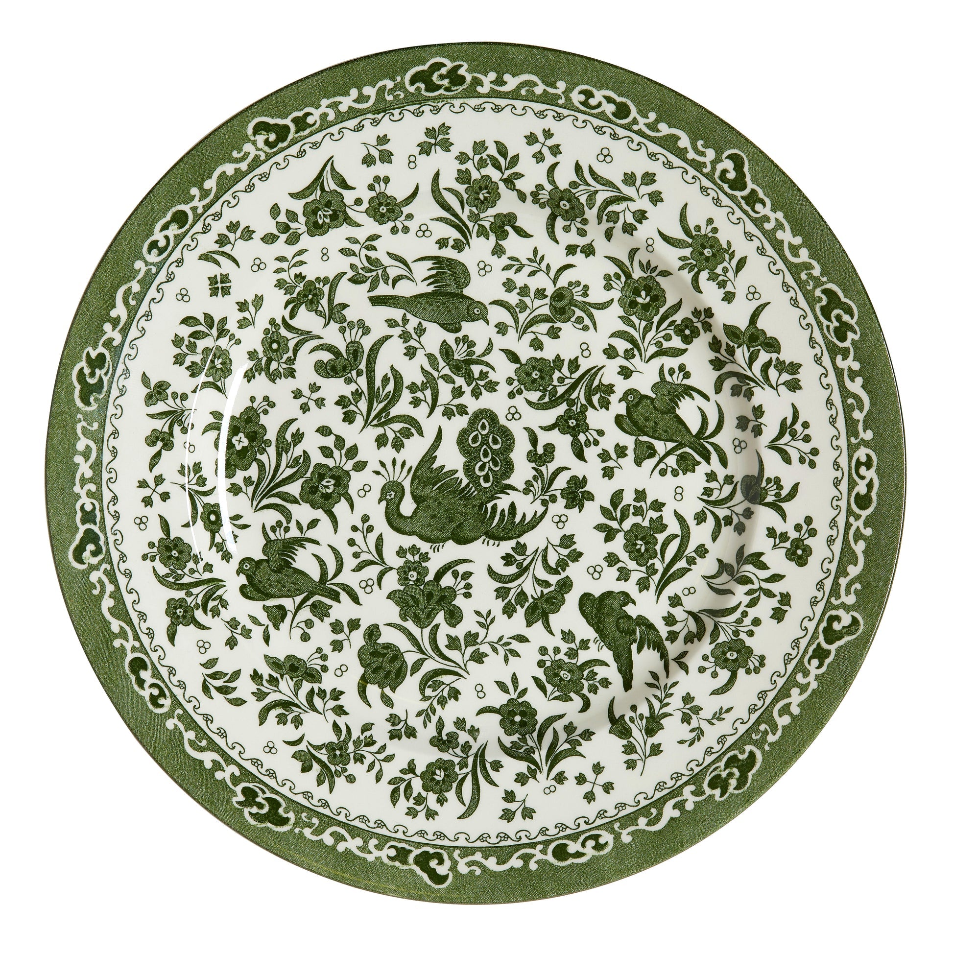 Green Regal Peacock Plate 22cm