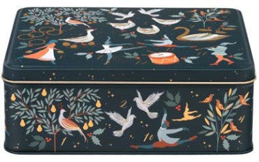 12 Days Of Christmas Rectangular Tin Small