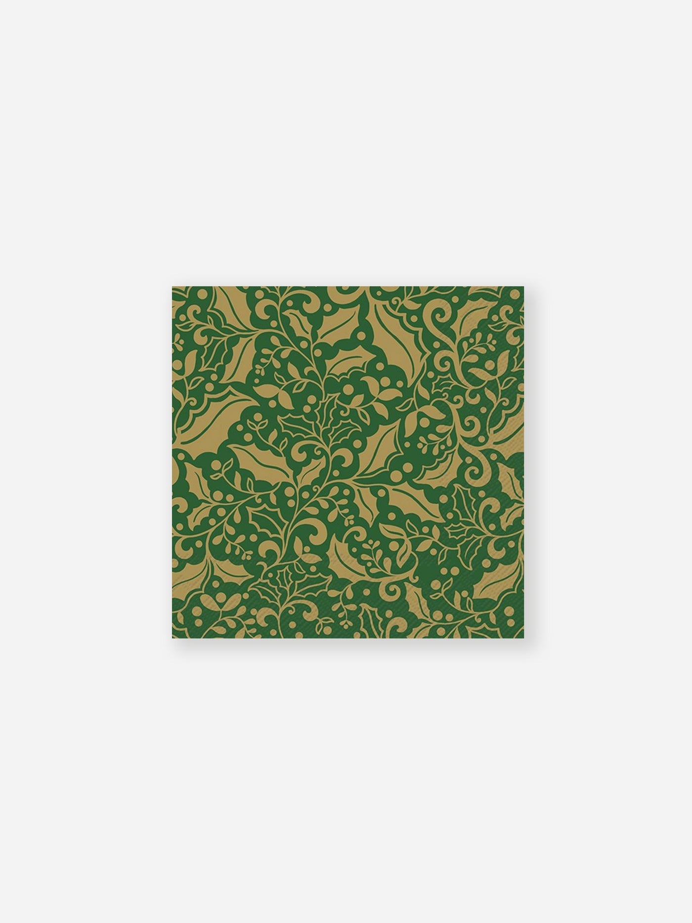Christmas Sparkle Green Gold Napkin