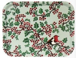 Hawthorn Berries Rectangle Birch Tray