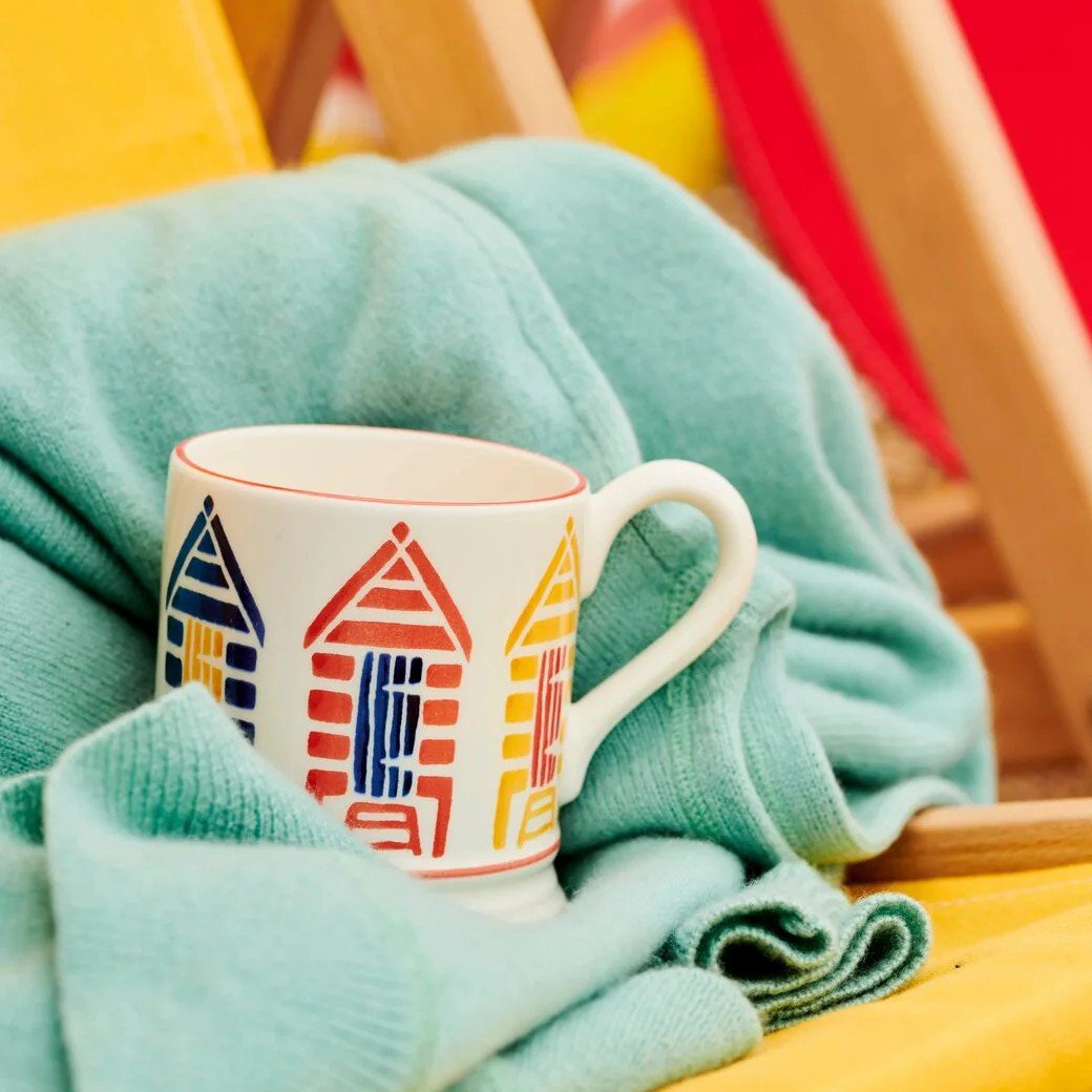 Beach Hut Half Pint Mug