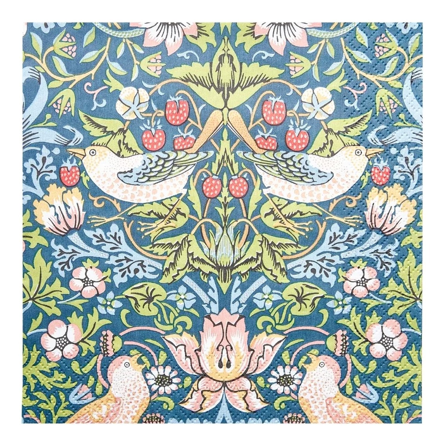 Havi Cocktail Napkin William Morris Strawberry Thief Blue