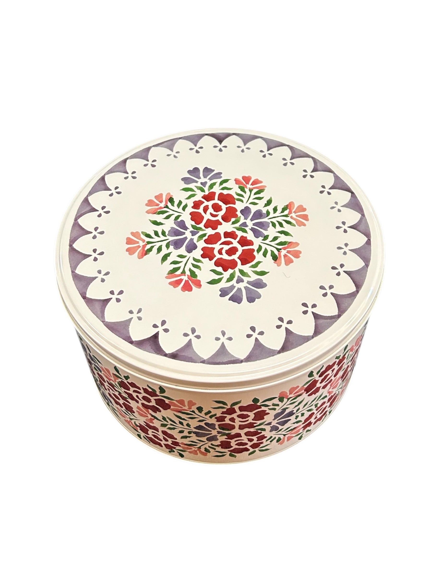 Antique Rose Round Tin -Large
