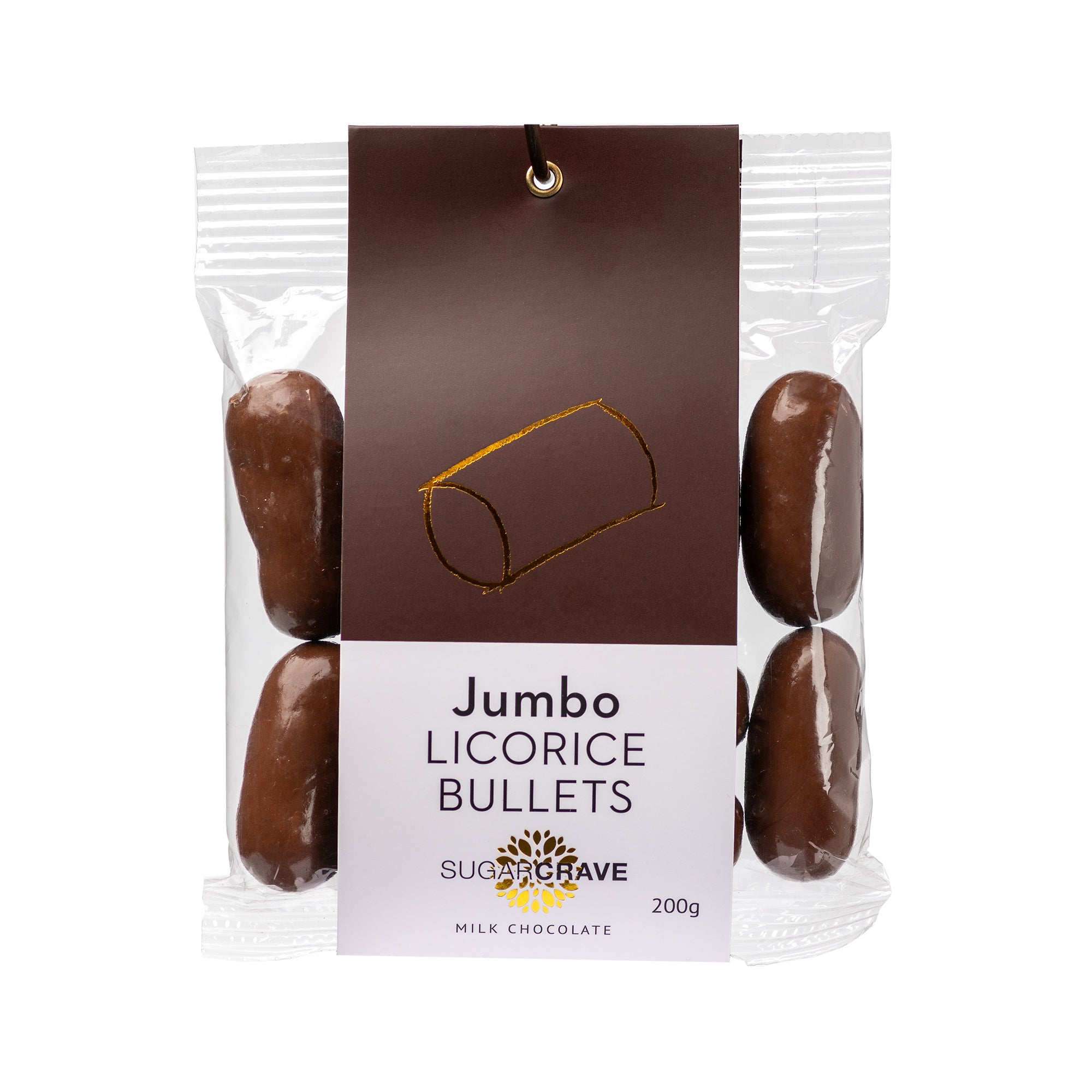 Milk Chocolate Jumbo Licorice Bullets