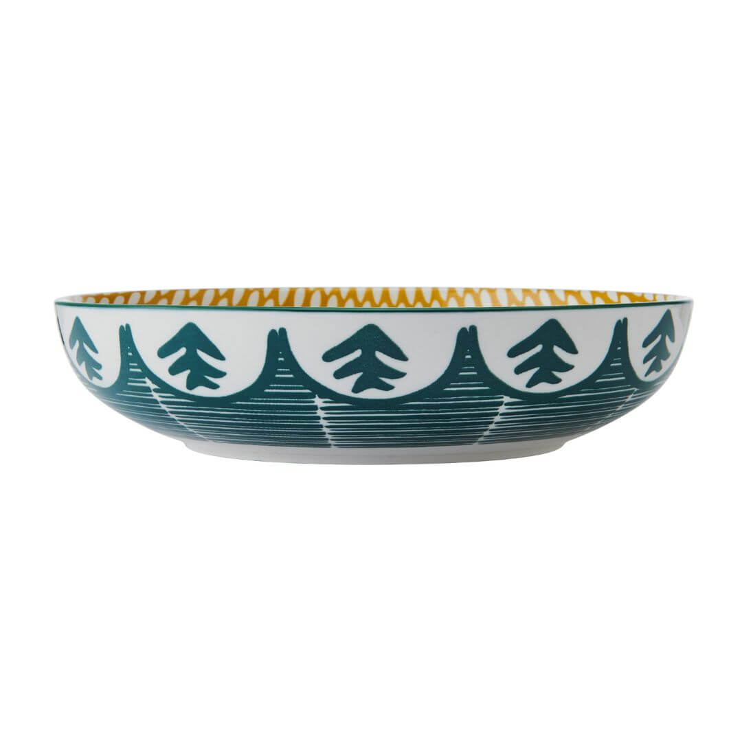 Mikasa Pasta Bowl 21cm Green Leaf