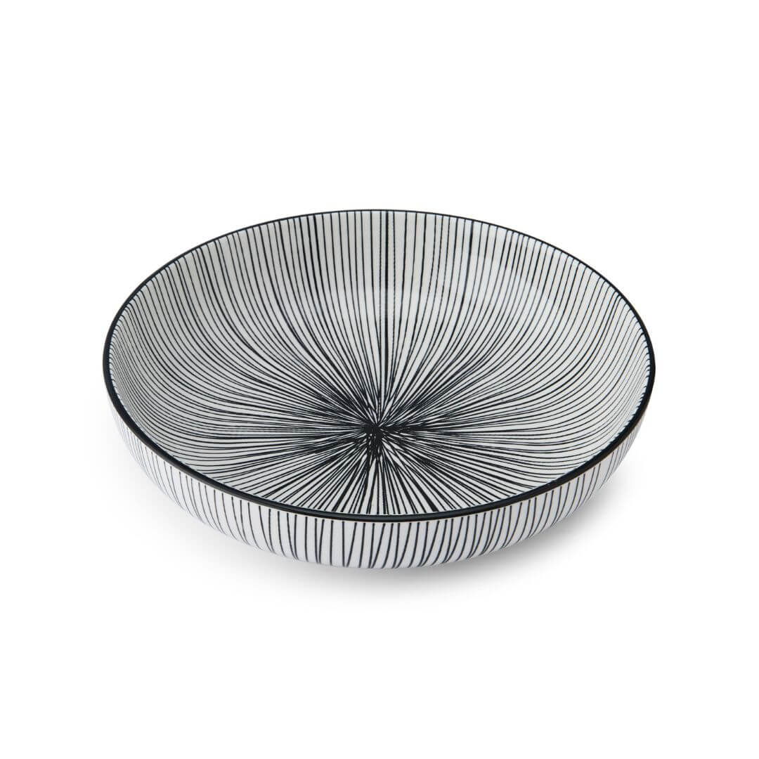 Mikasa Pasta Bowl 21cm Black Stripe