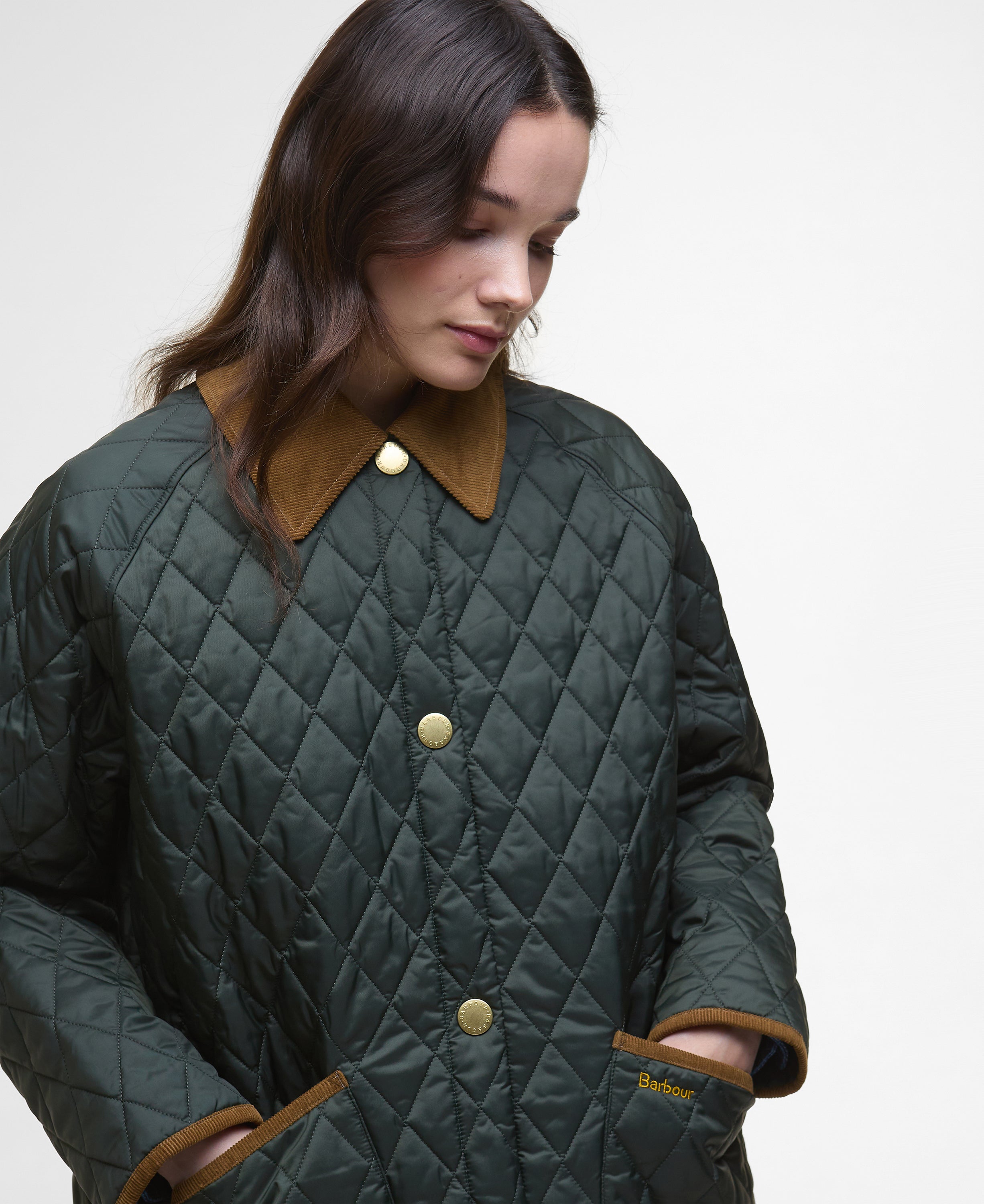 Barbour OS Liddesdale Quilted Jacket - Sage/Ancient