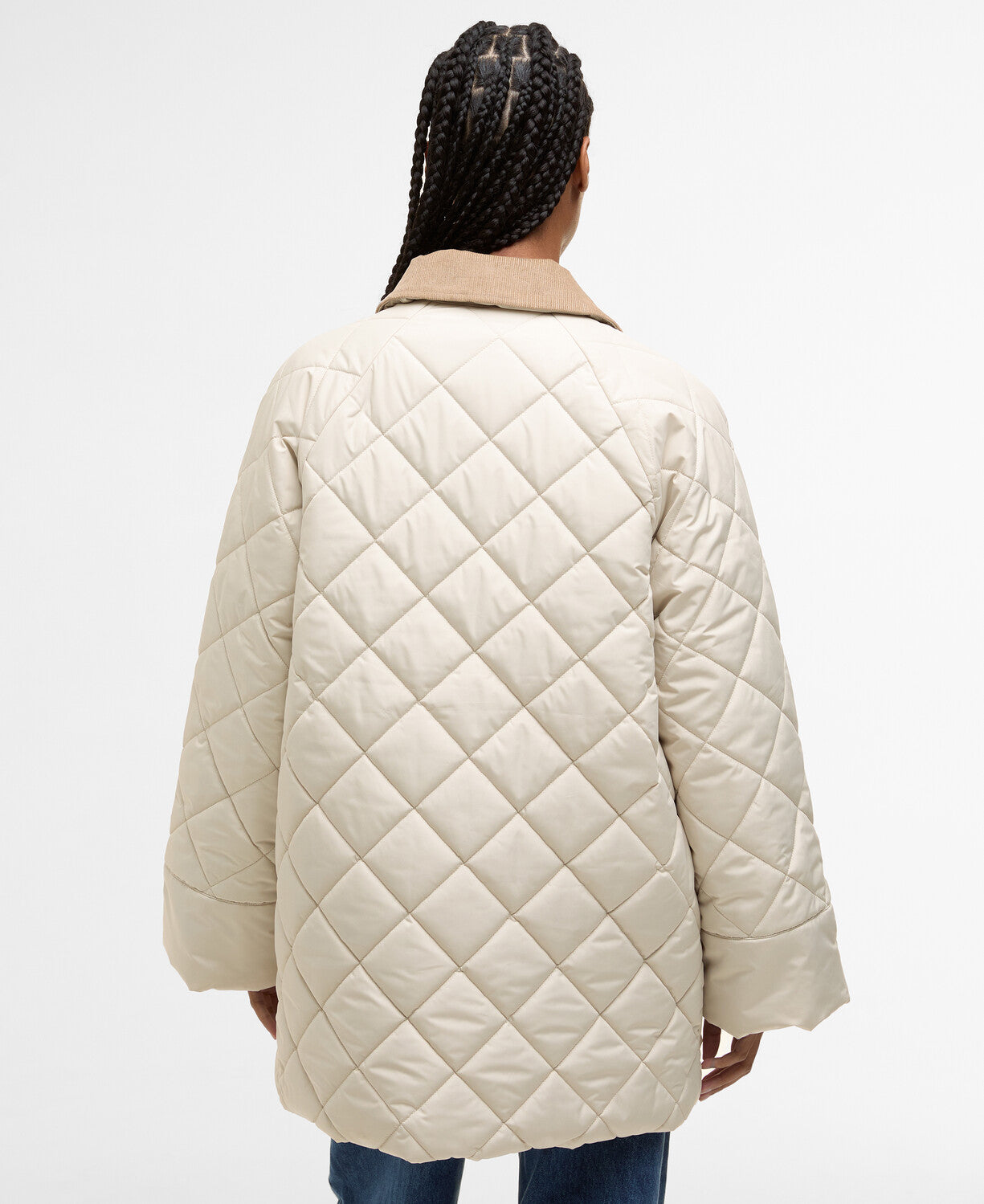 Barbour Aldburgh Quilted Jacket-Oatmeal/Ancient Tartan