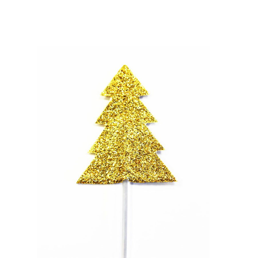 Glitter Tree Cupcake Topper
