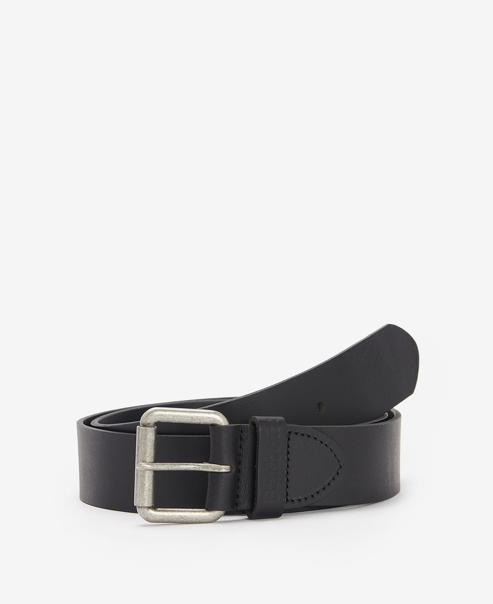 Barbour Allanton Leather Belt Black