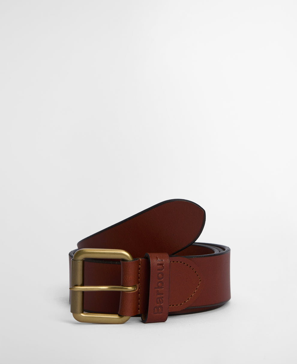 Barbour Allanton Leather Belt Natural Tan