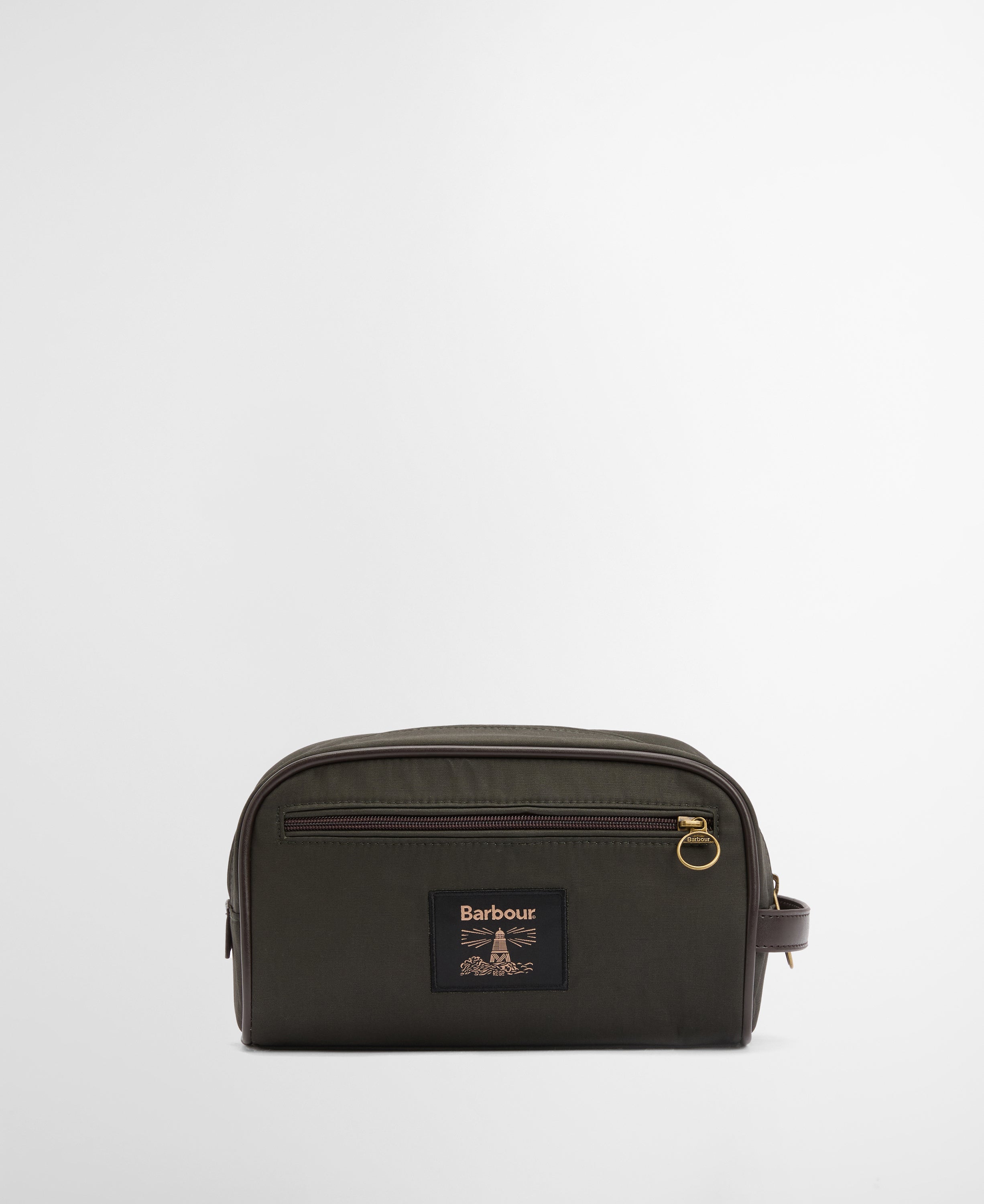 Barbour Wax Washbag - Olive