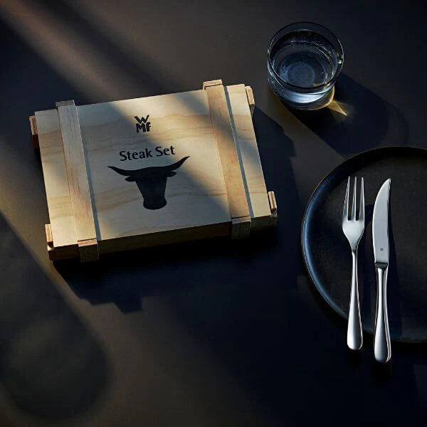 Steak Set Wooden Box 12pce