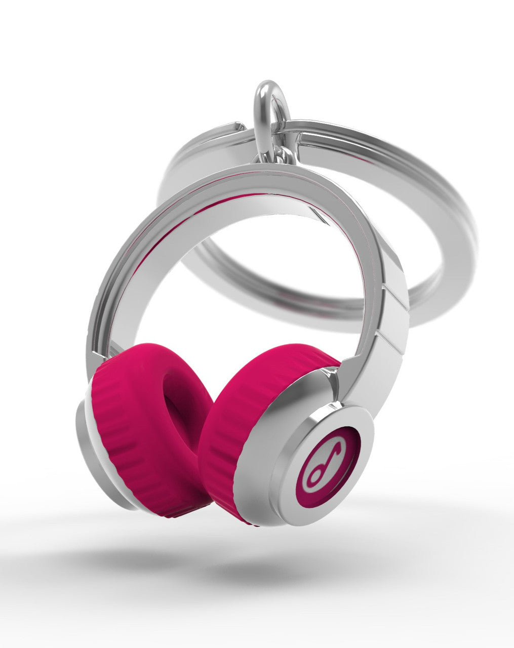 Pink Headphone Keychain