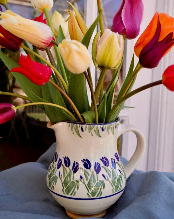 Medium Jug Blue Bloom