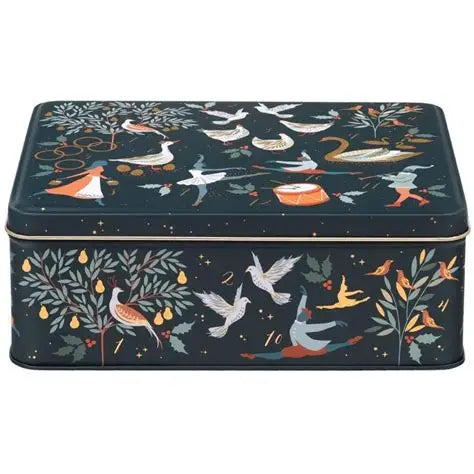 12 Days Of Christmas Rectangular Tin