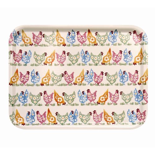 Spring Chicken Rectangle Birch Tray Large