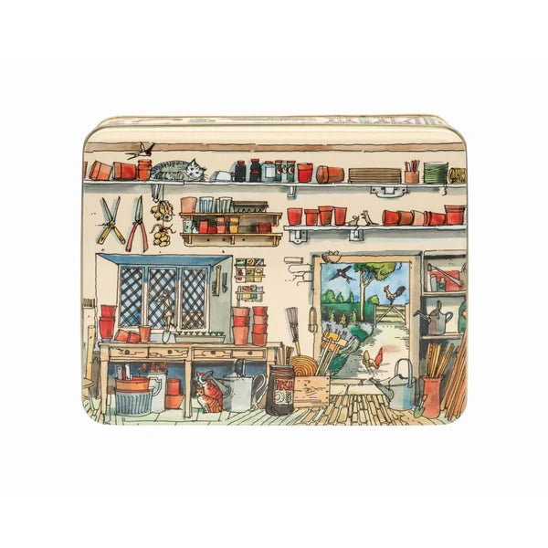 Potting Shed Rectangle Tin