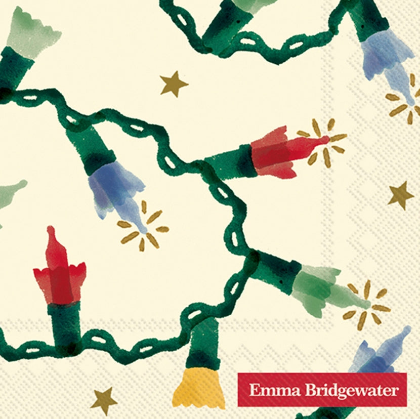 Fairy Lights Cream Cocktail Napkins