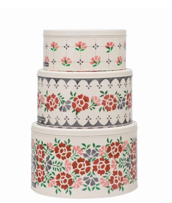 Antique Rose Round Tin-Small