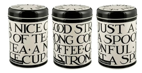 Black Toast Set 3 Caddies