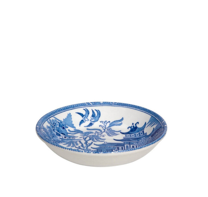 Torquay Blue Willow Butter Pat Dish 12cm